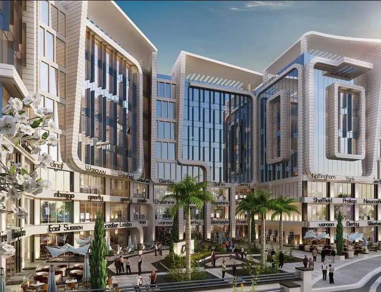 front gate business building mall
